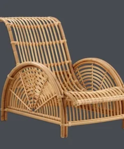 Rattan Wave Lounger Chair