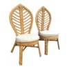 Leaf Back Rattan Chair Set