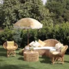 Outdoor Curved Rattan Sofa Set