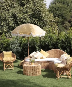 Outdoor Curved Rattan Sofa Set