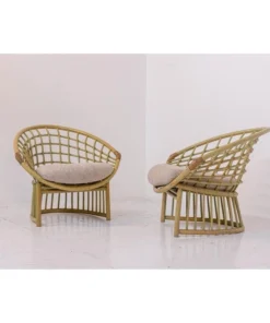 Rattan Lounge Chair Set (2 pcs)