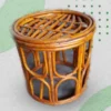 Round Rattan Side Table