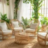 Elegant Rattan Living Room Set