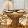 Artistic Round Cane Dining Set