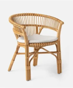 Curved Rattan Lounge Chair