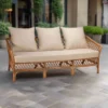 Classic Rattan Three-Seater Sofa
