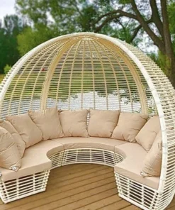 Semi-Circular Outdoor Rattan Sofa
