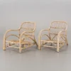 Vintage Rattan Lounge Chairs (Set of 2)