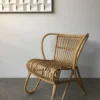 Curved Rattan Armchair