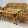 Premium Lattice Rattan Sofa Set (3+1+1 + Table)