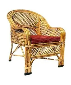 Curved Rattan Lounge Chair
