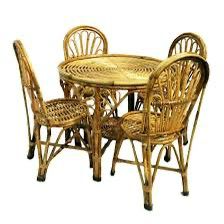 Rattan Dining Set (4 Chairs + Table)