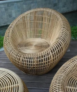 Round Rattan Bowl Chair