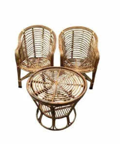Compact Rattan Bistro Set
