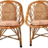 Classic Cane Backrest Armchair (Pair)