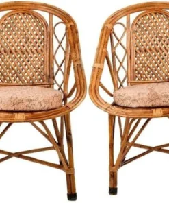 Classic Cane Backrest Armchair (Pair)