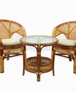 Cane Bistro Chair with Cushion