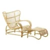 Rattan Recliner Chair With Footrest
