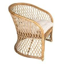 Curved Rattan Lounge Chair