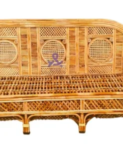 Traditional Rattan 3-Seater Sofa