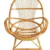 High-Back Rattan Lounge Chair