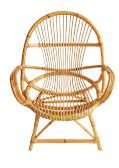 High-Back Rattan Lounge Chair