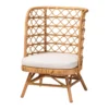 Rattan Lattice High-Back Chair