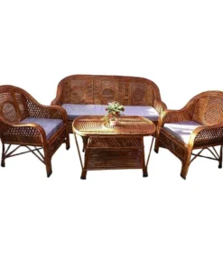 Premium Rattan 3+1+1 Sofa Set