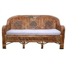 Classic Rattan Three-Seater Sofa