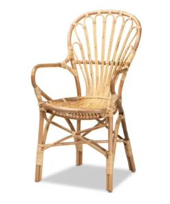 Rattan Fan-Back Armchai