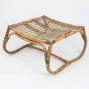 Curved Rattan Footrest Stool