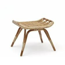 Small Rattan Footstool