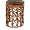 Rattan Stool with Cushion