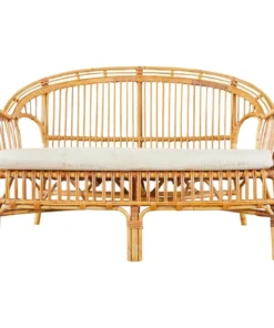 Rattan High-Back 2-Seater Sofa