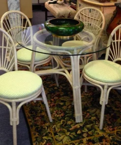 Rattan Fan-Back Dining Set