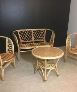 Classic 4-Seater Rattan Living Set