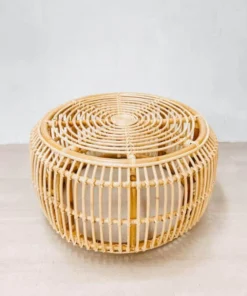 Round Rattan Coffee Table