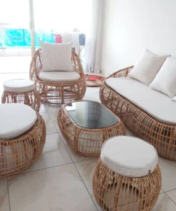 Rattan Bubble Sofa Set