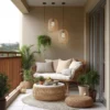Balcony Rattan Sofa Set