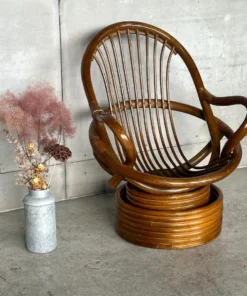 Round Rattan Coffee Table