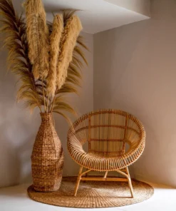 Round Rattan Accent Chair