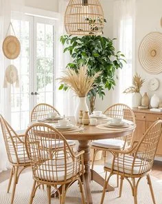 Rattan Dining Set – 5 Seater