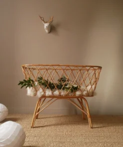 Rattan Baby Cradle