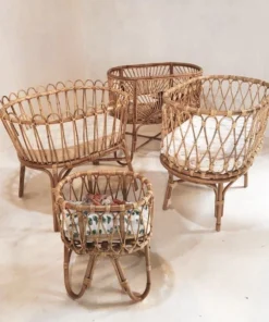 Rattan Baby Cradle