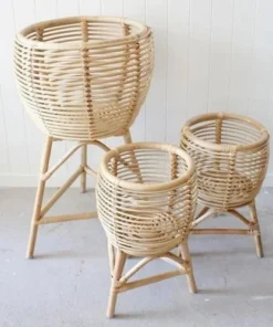 Rattan Planter Set