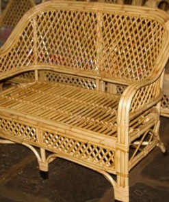 Traditional Rattan Two-Seater