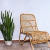 Slanted Rattan Lounge Chair