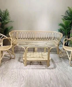 Light Rattan Living Room Set